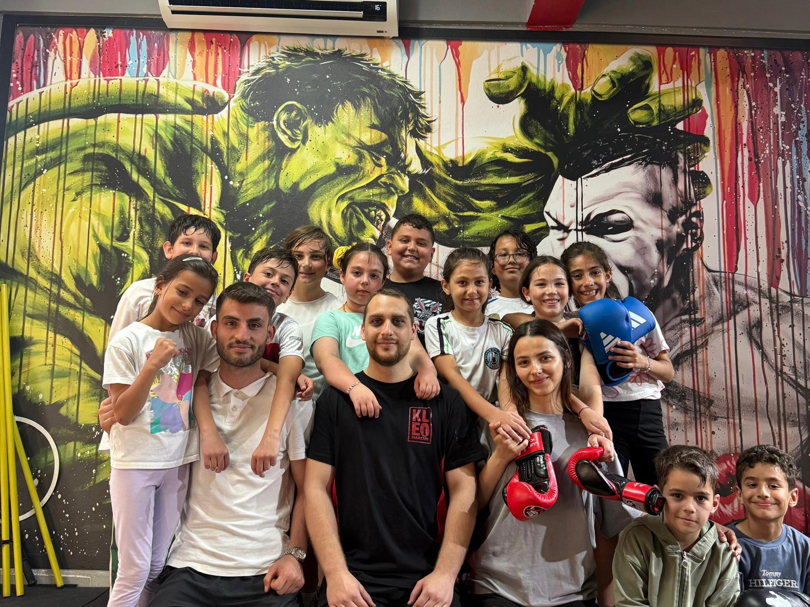 Antrenman sonrası takım fotoğrafı